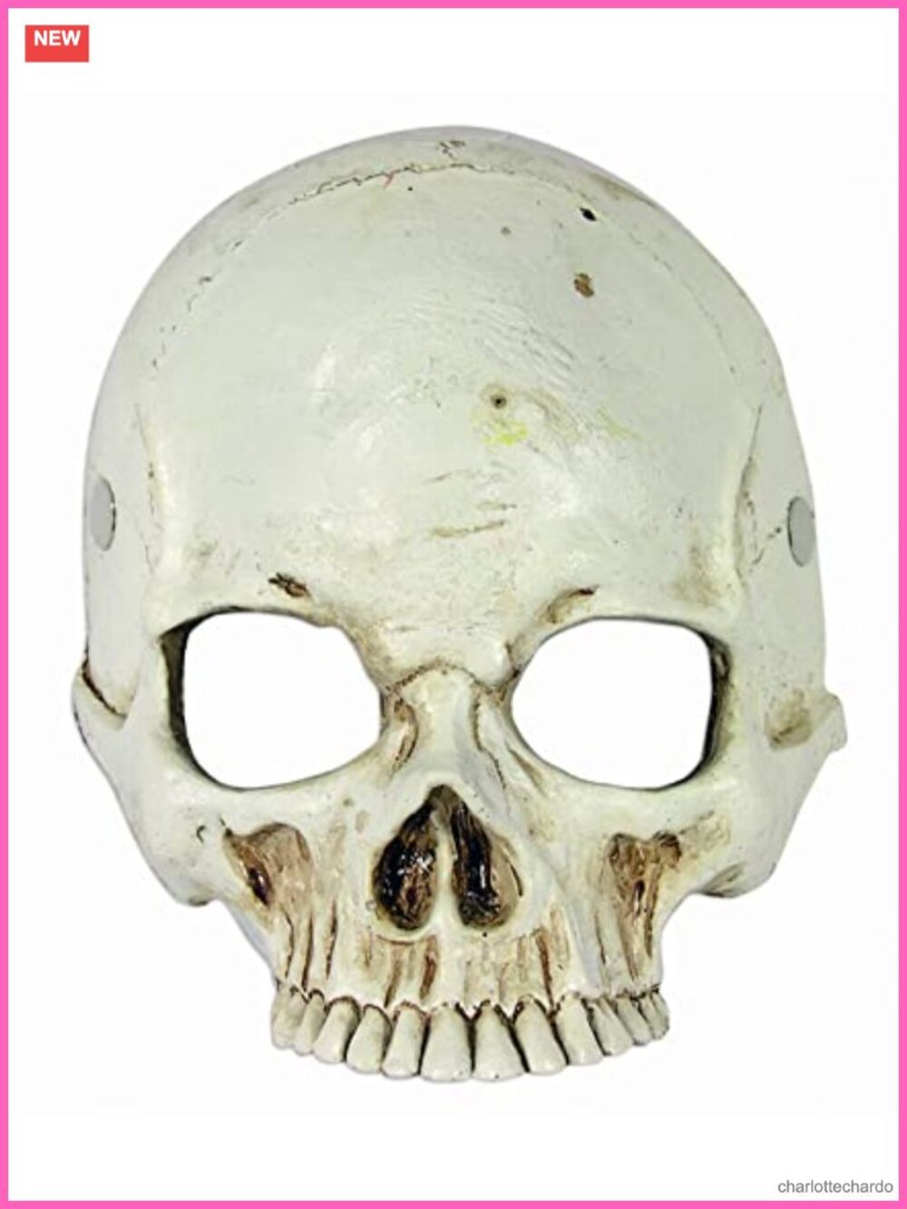 Skull Foam Half Mask Adult Costume Accessory Halloween Cosplay Party
